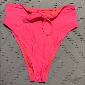 Aerie Bright Pink High-Waisted Bikini Bottom
